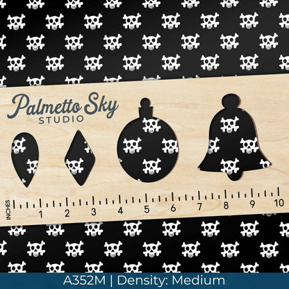 A352 Cute Skull Crossbones - Palmetto Sky Studio