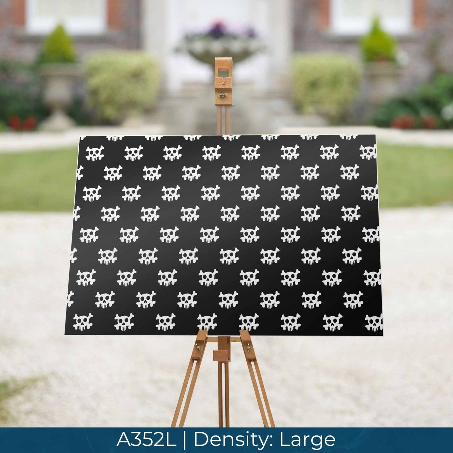 A352 Cute Skull Crossbones - Palmetto Sky Studio