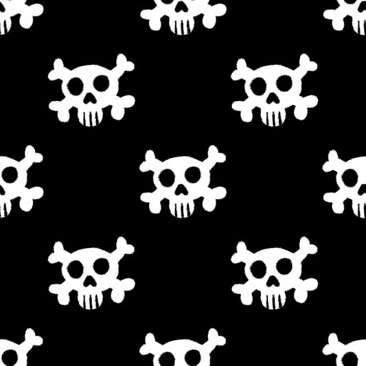 A352 Cute Skull Crossbones - Palmetto Sky Studio