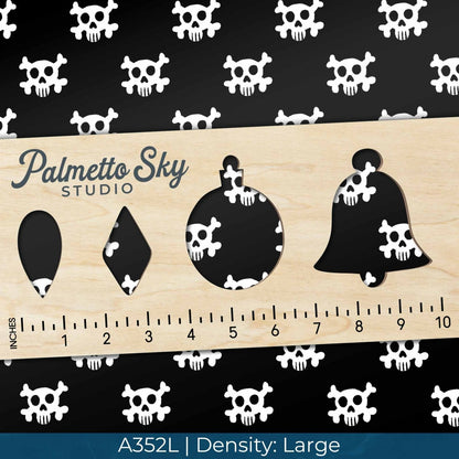 A352 Cute Skull Crossbones - Palmetto Sky Studio