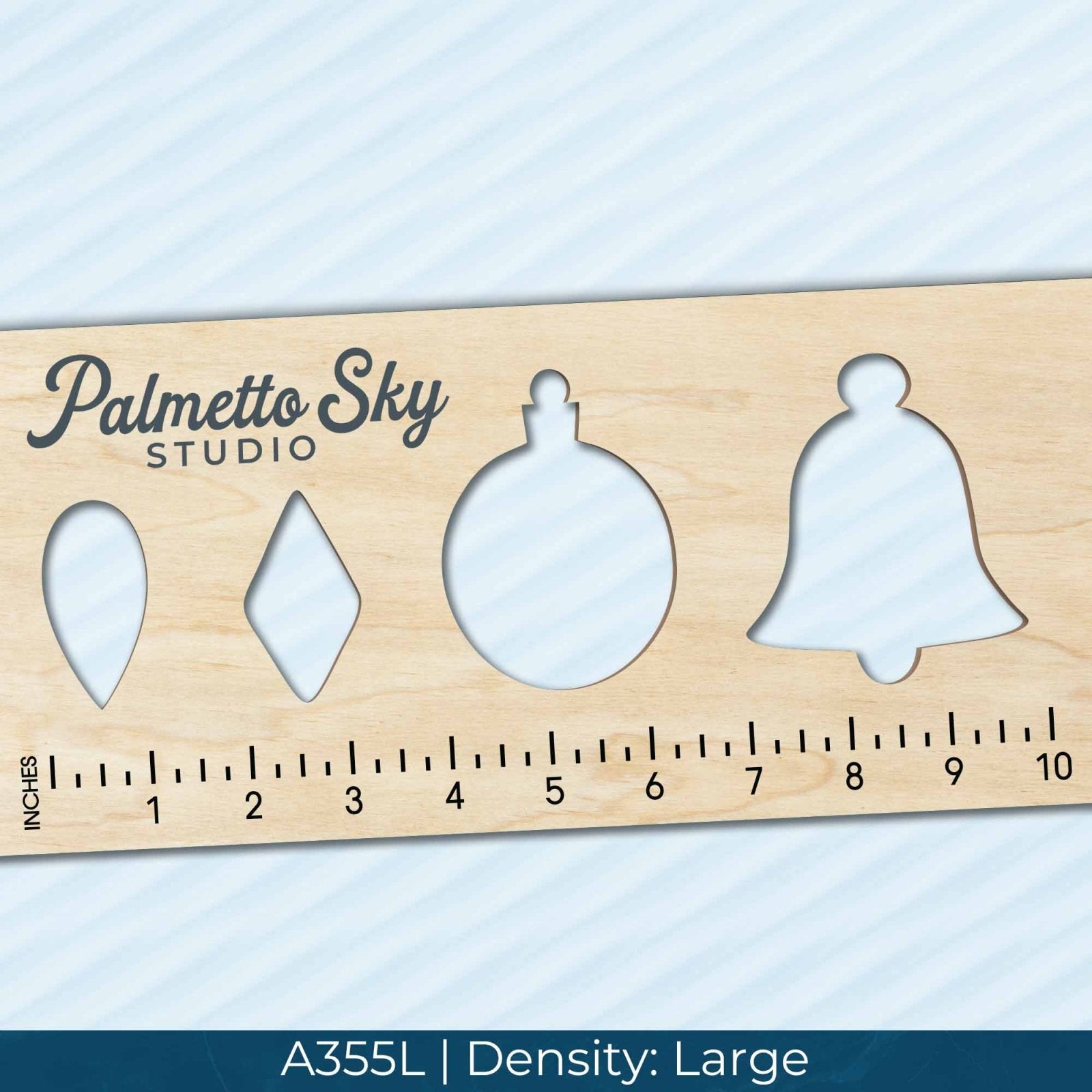 A355 Pale Blue Brushed Metal - Palmetto Sky Studio