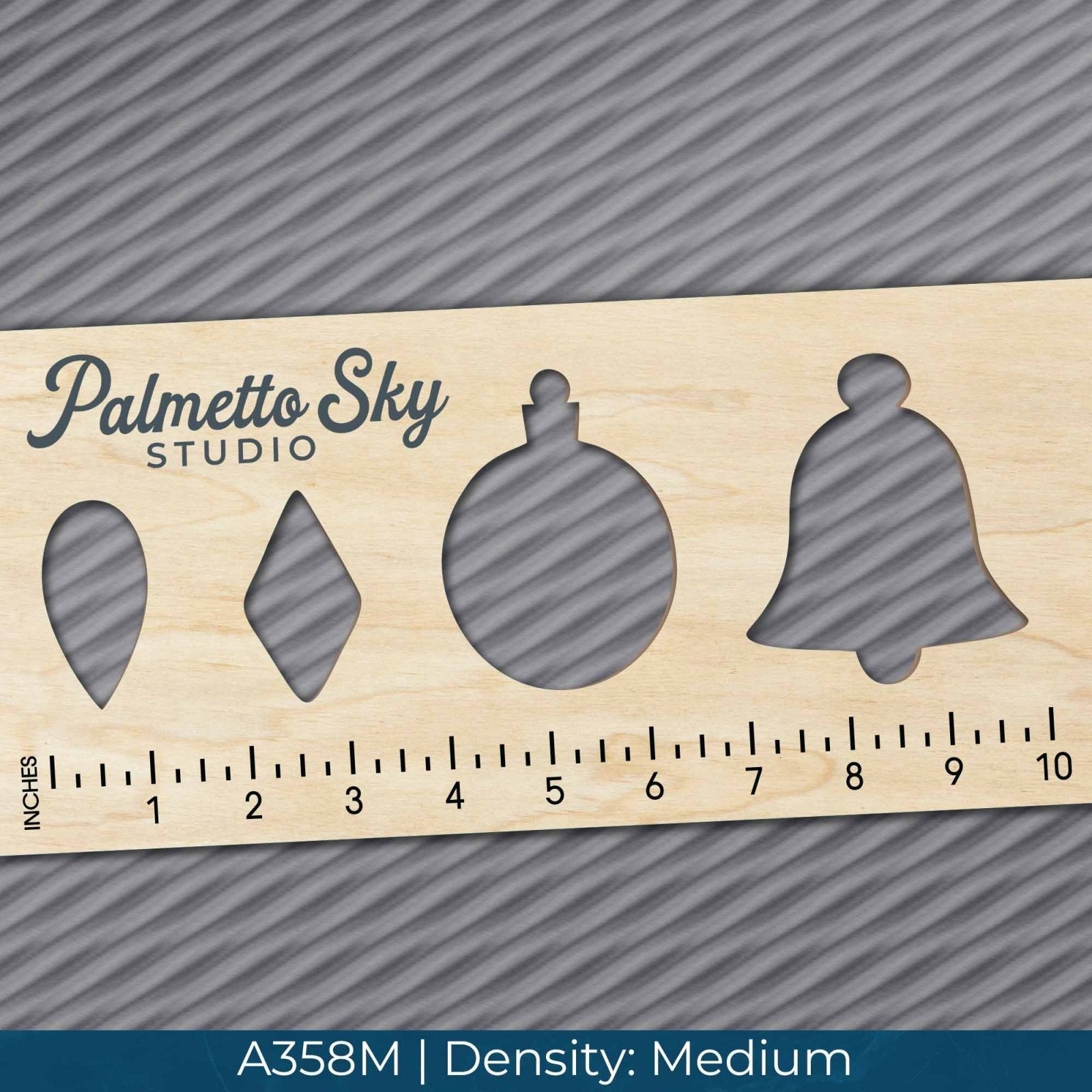 A358 Charcoal Gray Brushed Metal - Palmetto Sky Studio