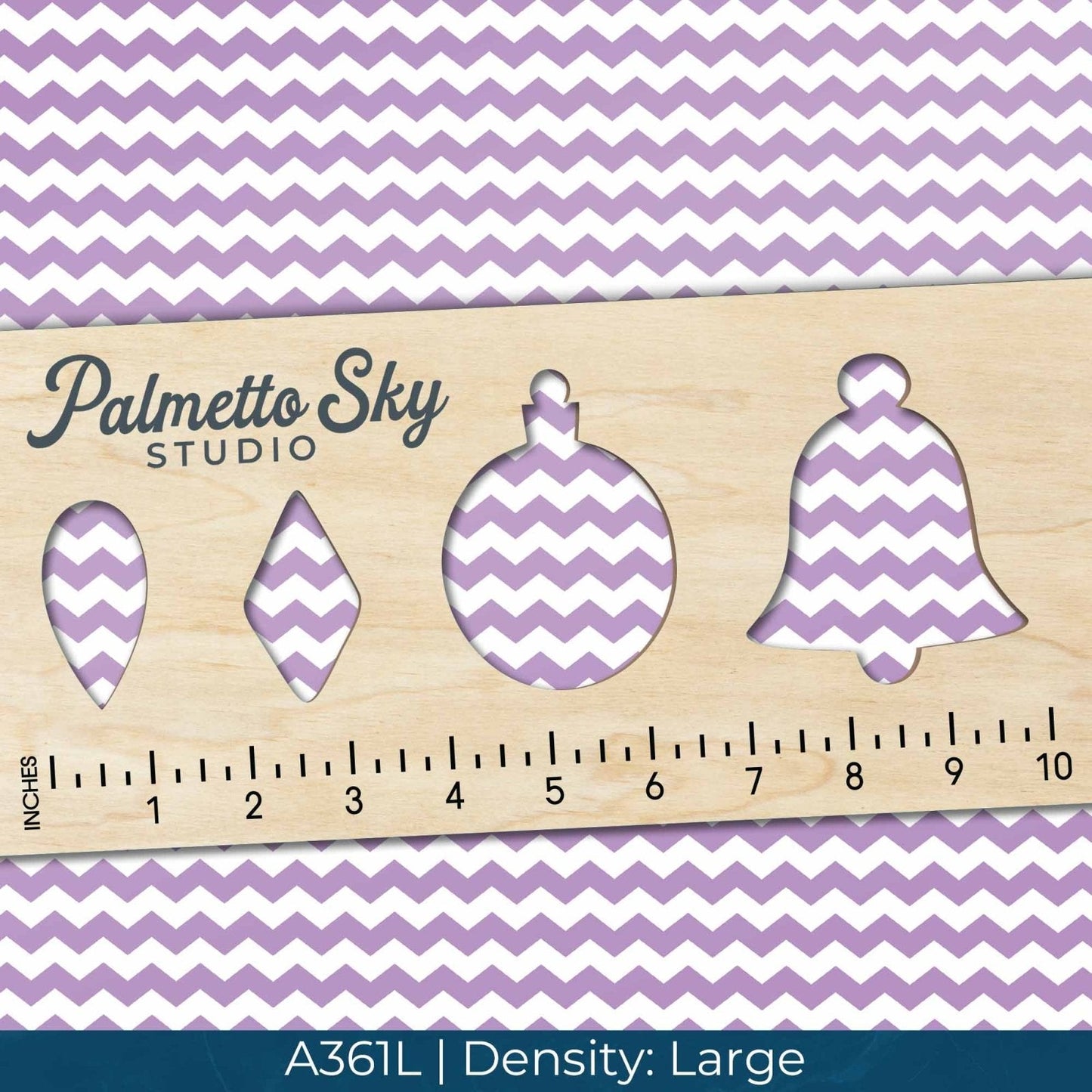 A361 Purple White Chevron - Palmetto Sky Studio