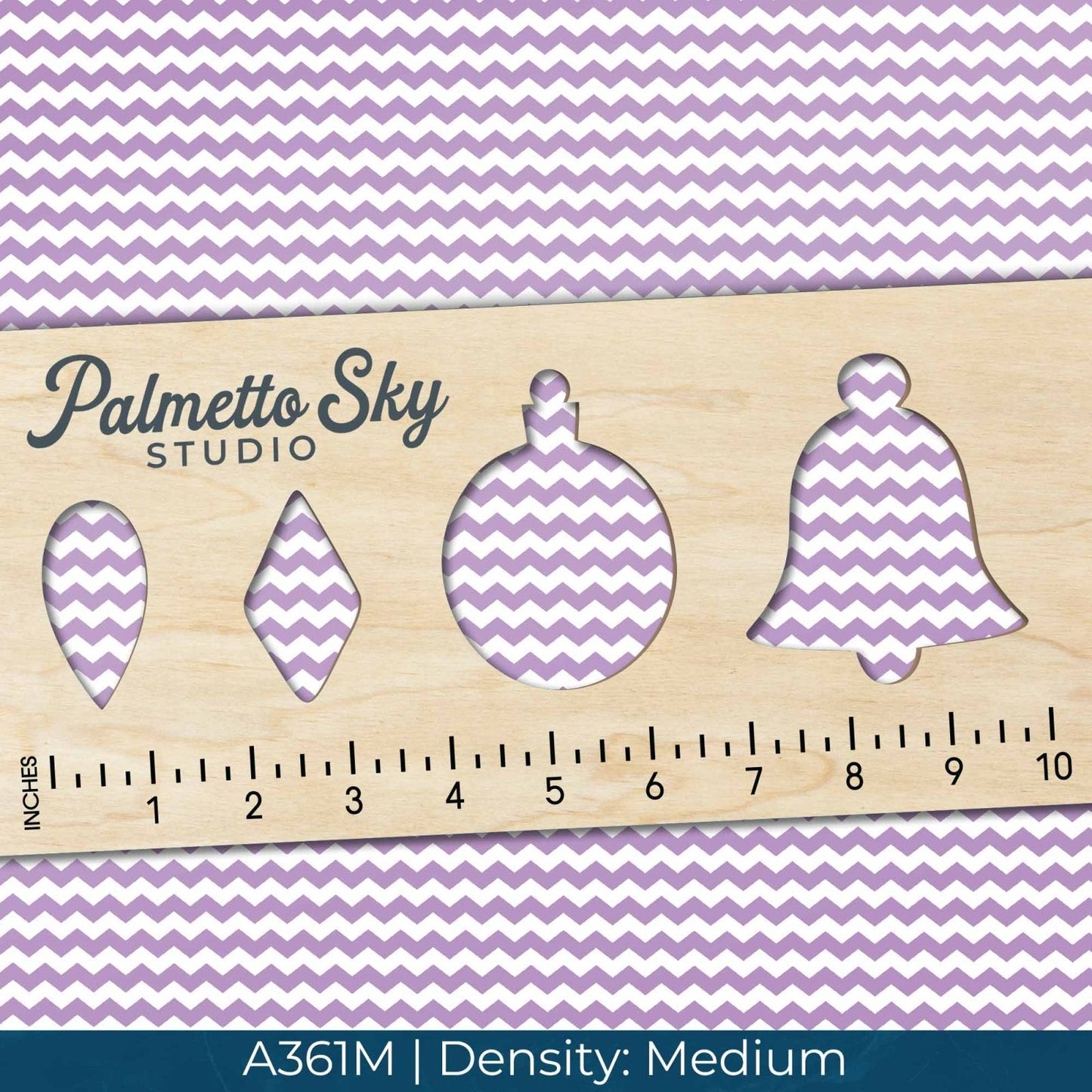 A361 Purple White Chevron - Palmetto Sky Studio