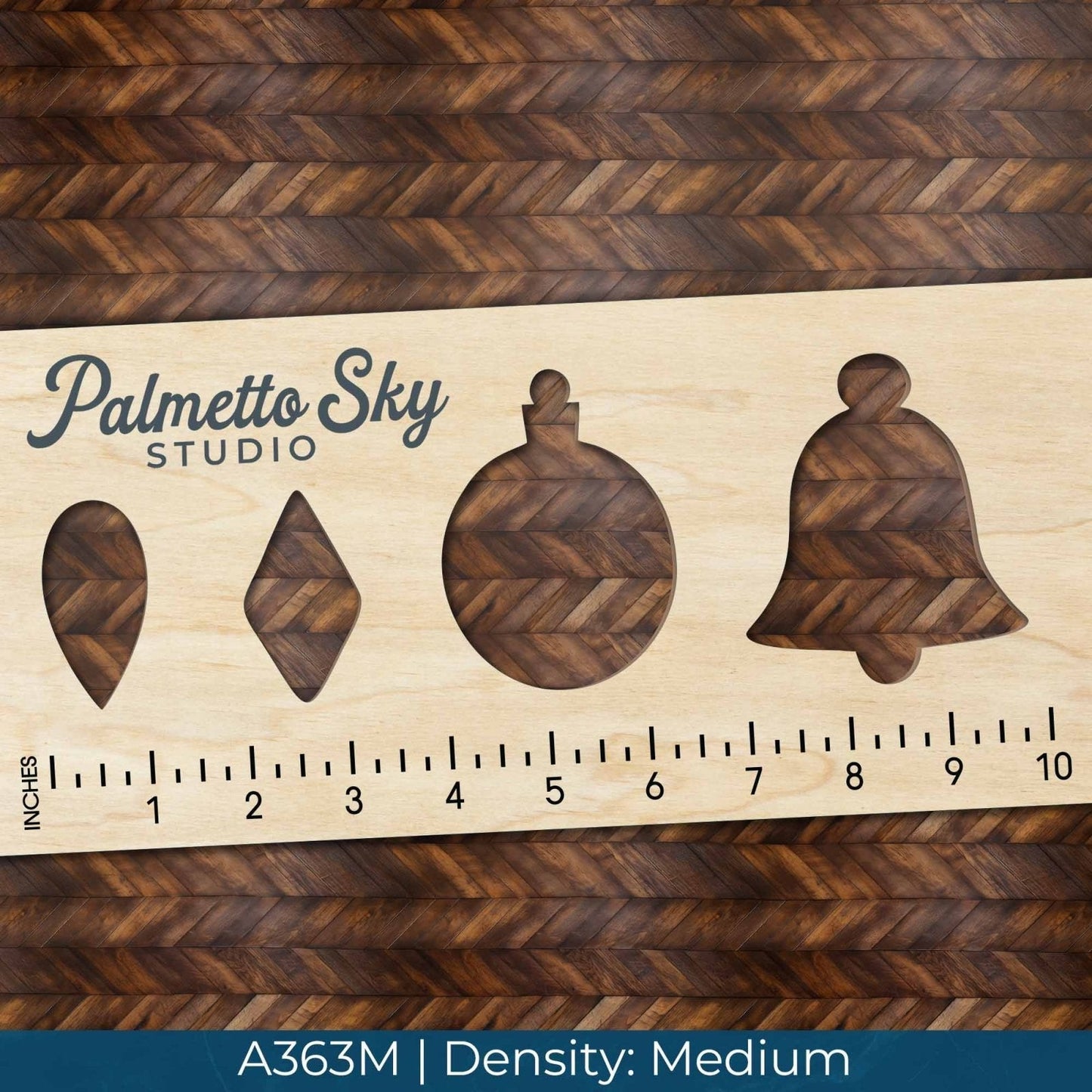 A363 Dark Wood Herringbone - Palmetto Sky Studio