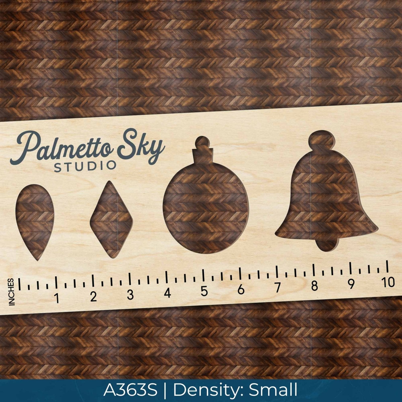 A363 Dark Wood Herringbone - Palmetto Sky Studio