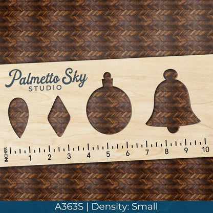 A363 Dark Wood Herringbone - Palmetto Sky Studio