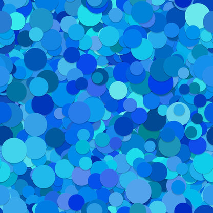 A364 Blue Confetti Circles - Palmetto Sky Studio