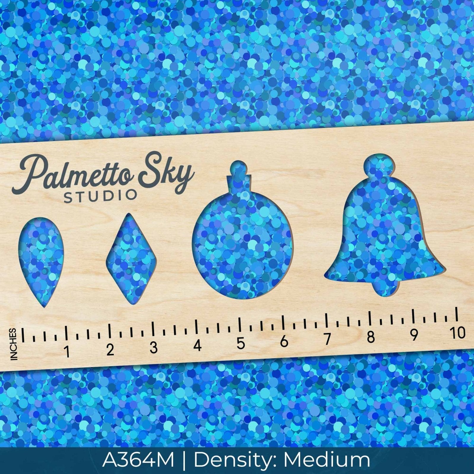 A364 Blue Confetti Circles - Palmetto Sky Studio