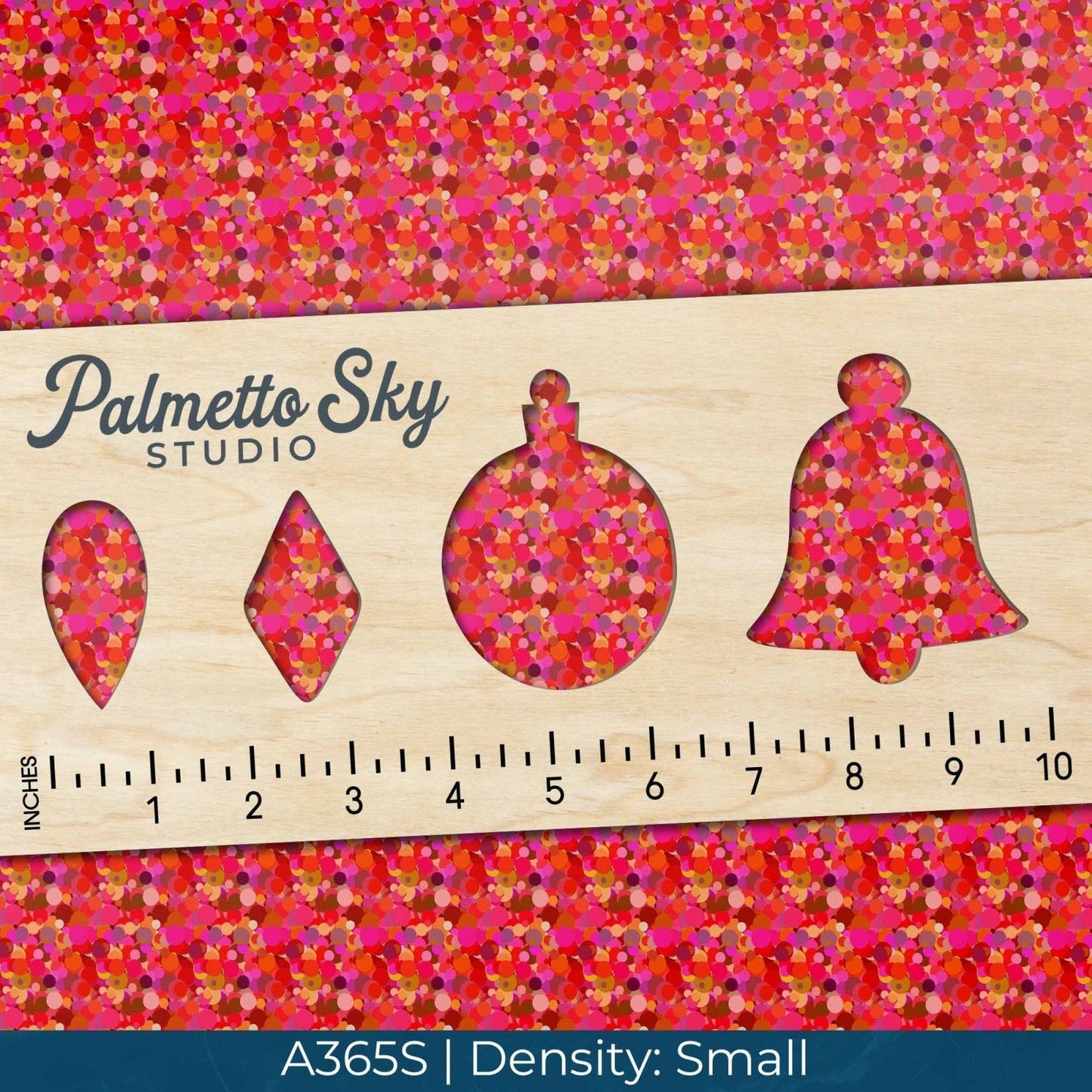 A365 Red Confetti Circles - Palmetto Sky Studio