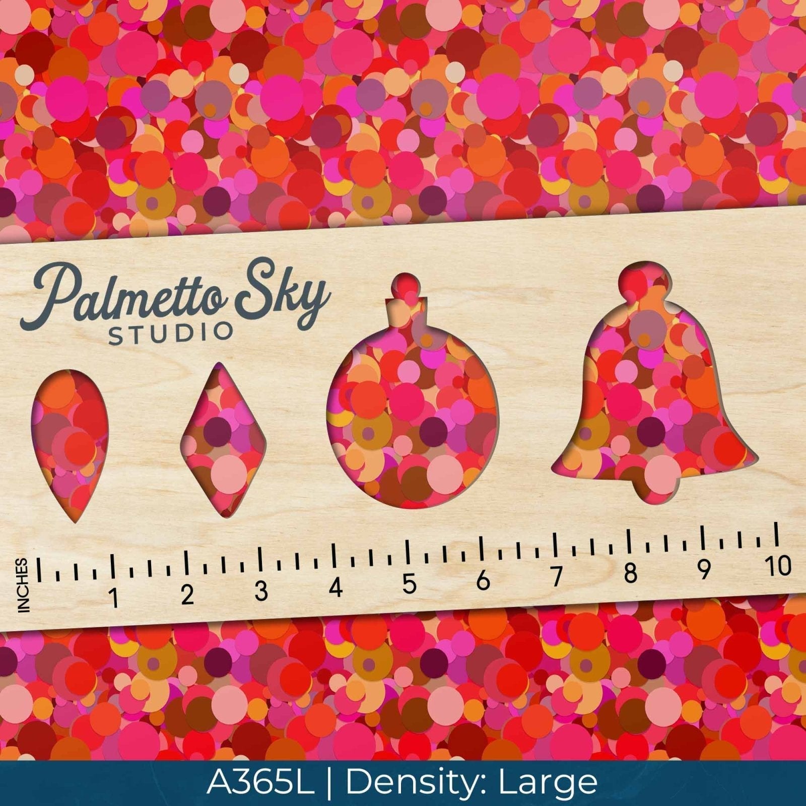 A365 Red Confetti Circles - Palmetto Sky Studio