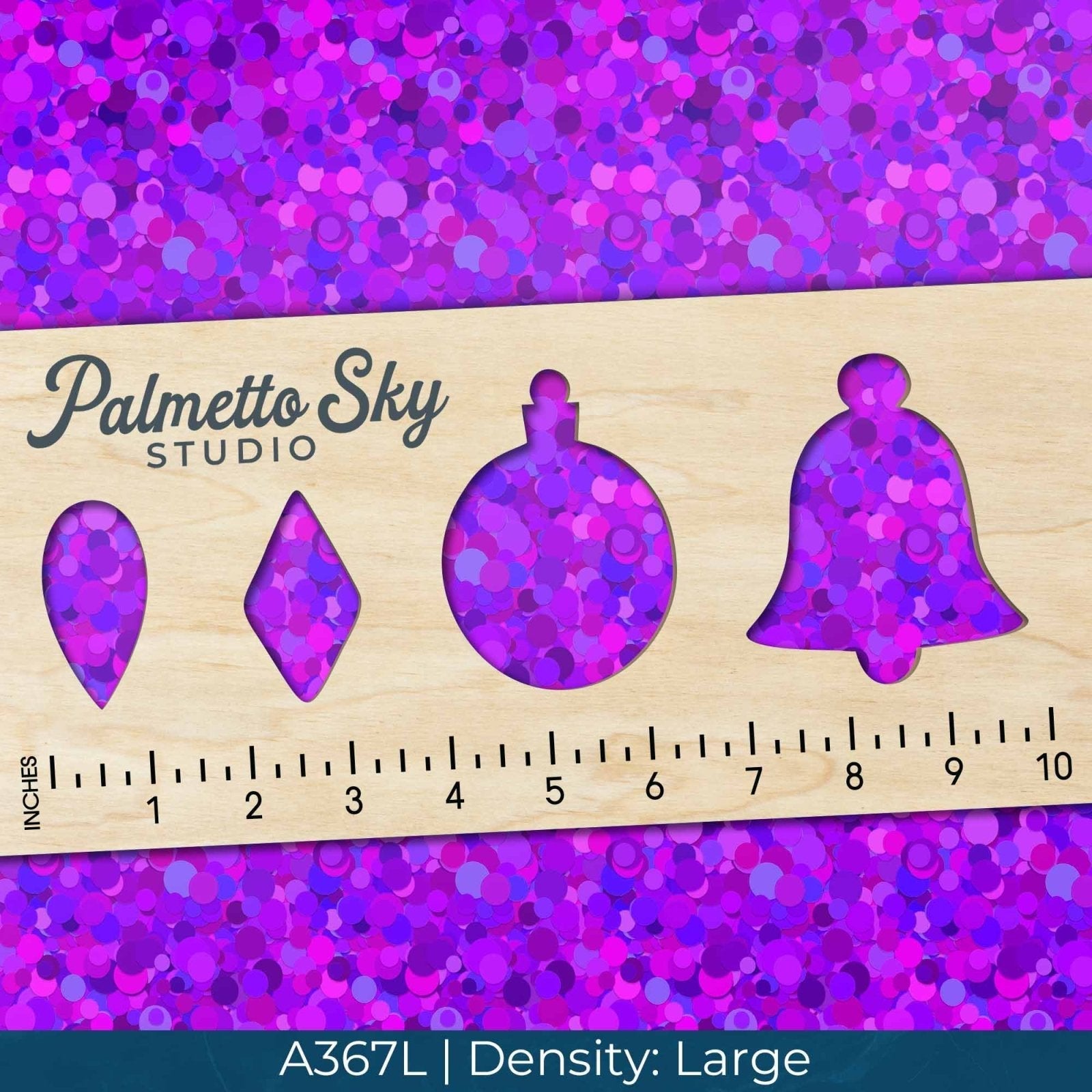 A367 Purple Confetti Circles - Palmetto Sky Studio