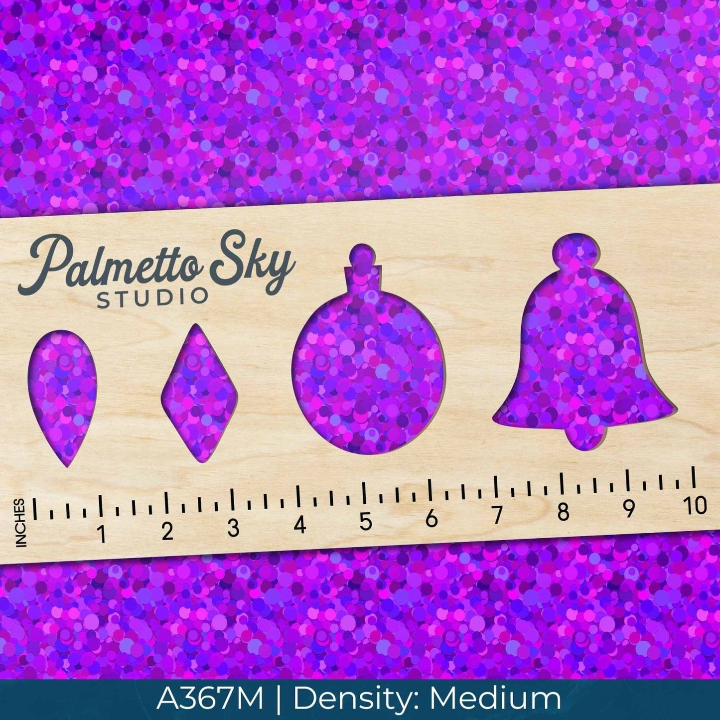 A367 Purple Confetti Circles - Palmetto Sky Studio