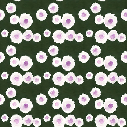 A368 Green Watercolor Blossoms - Palmetto Sky Studio