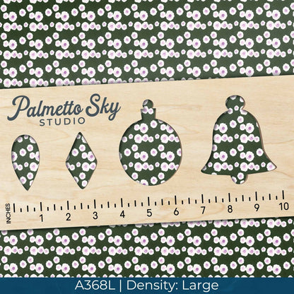 A368 Green Watercolor Blossoms - Palmetto Sky Studio