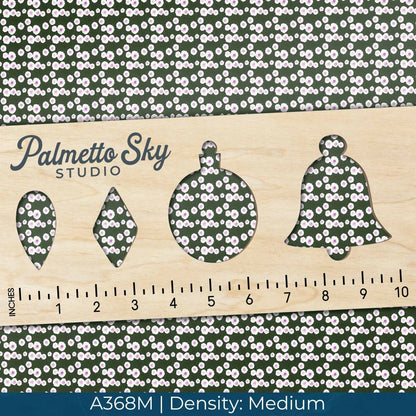 A368 Green Watercolor Blossoms - Palmetto Sky Studio