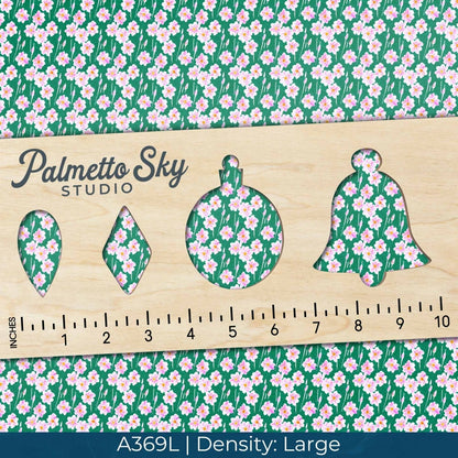 A369 Green Pink Watercolor Spring Flowers - Palmetto Sky Studio