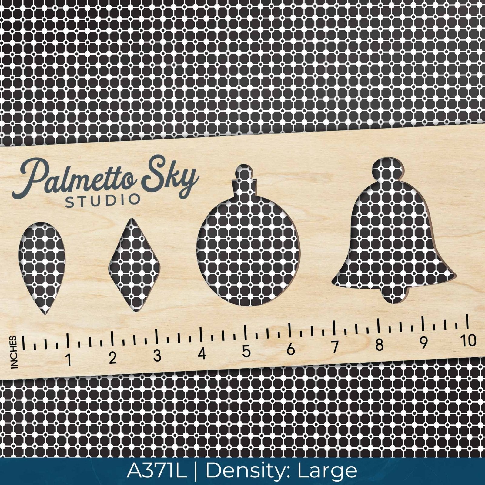 A371 Monochrome Dotted Grid - Palmetto Sky Studio