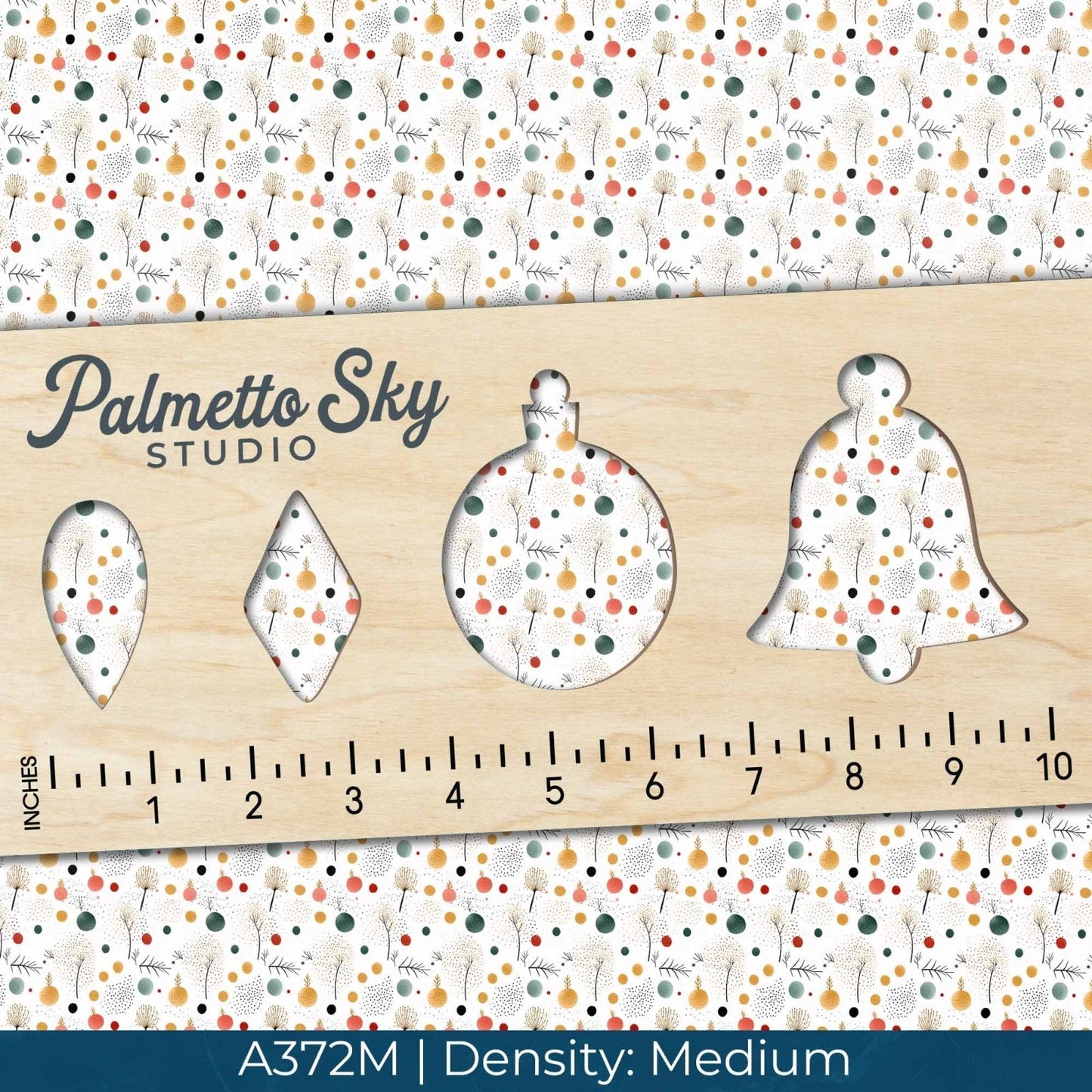 A372 Minimalist Christmas Ornaments - Palmetto Sky Studio