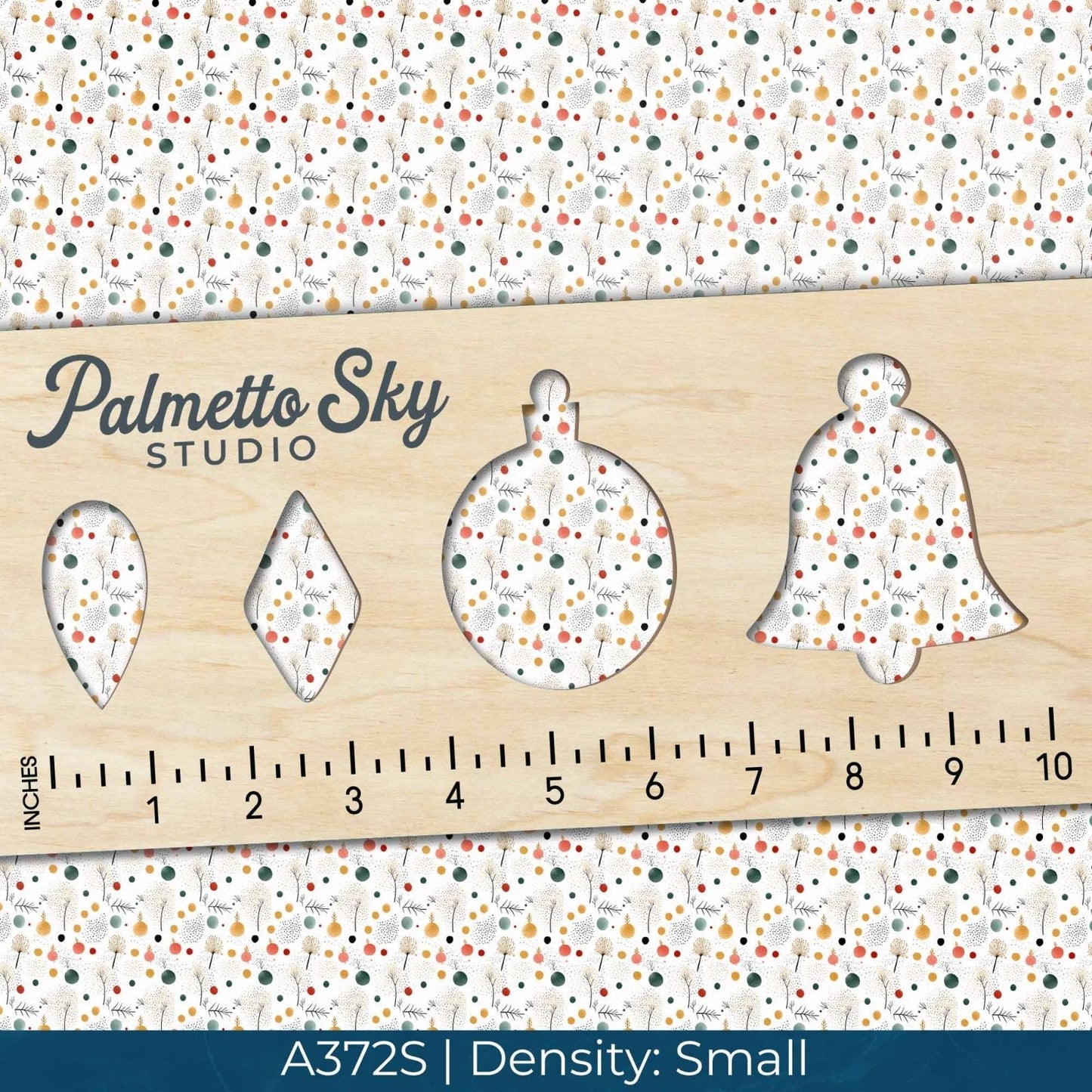 A372 Minimalist Christmas Ornaments - Palmetto Sky Studio