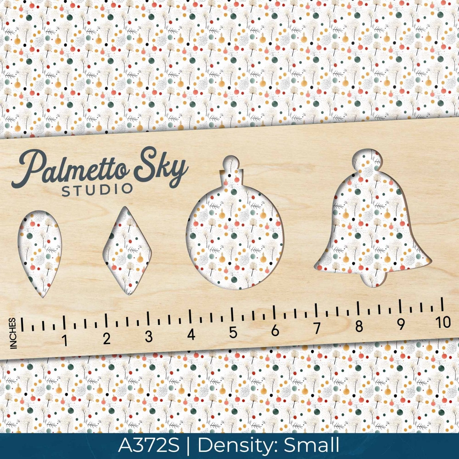 A372 Minimalist Christmas Ornaments - Palmetto Sky Studio