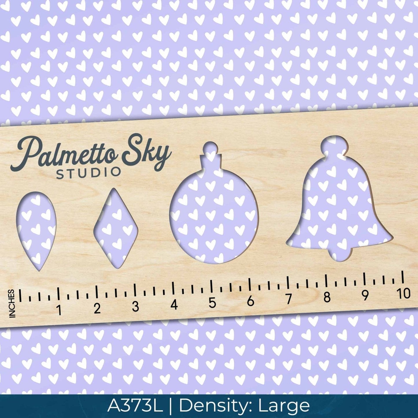 A373 Pastel Purple Hearts - Palmetto Sky Studio