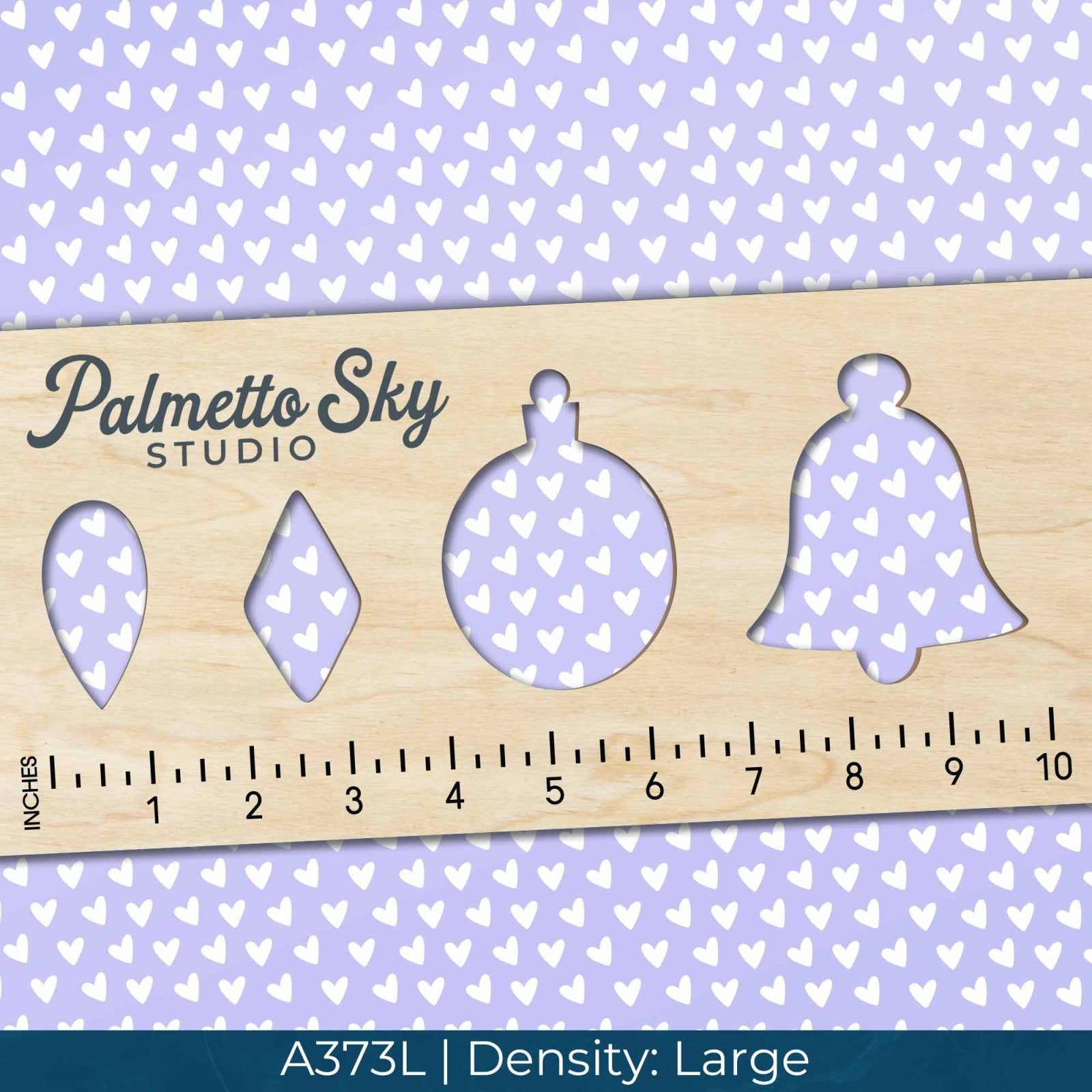 A373 Pastel Purple Hearts - Palmetto Sky Studio