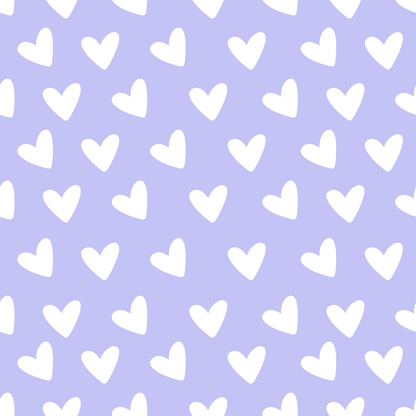 A373 Pastel Purple Hearts - Palmetto Sky Studio