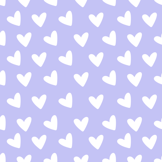 A373 Pastel Purple Hearts - Palmetto Sky Studio