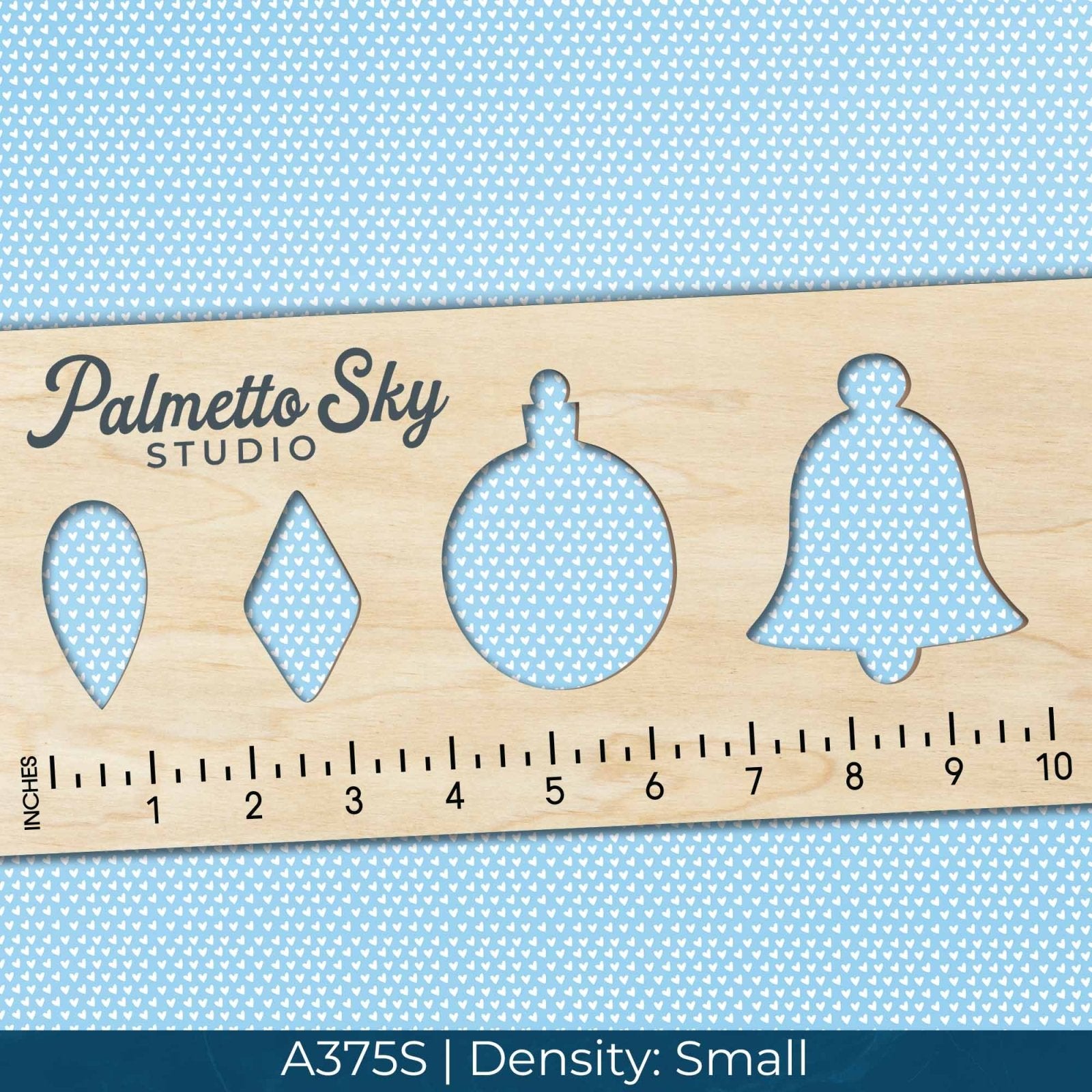 A375 Pastel Blue Hearts - Palmetto Sky Studio