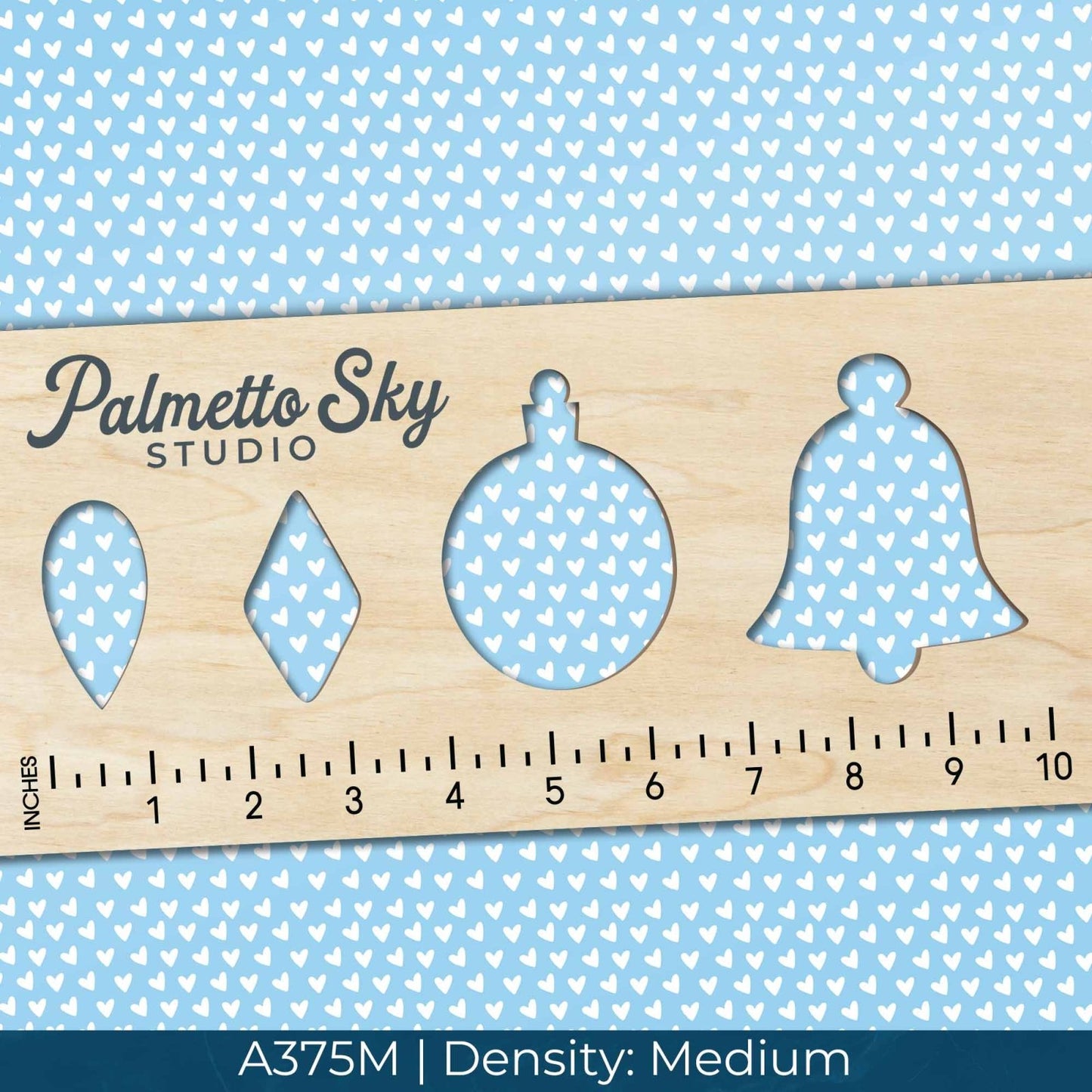 A375 Pastel Blue Hearts - Palmetto Sky Studio