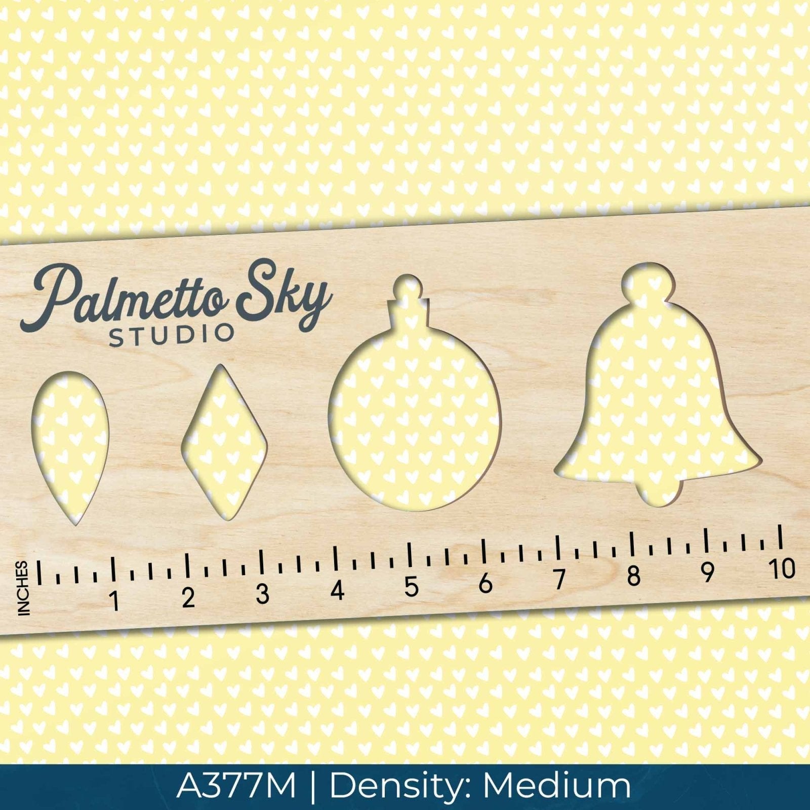 A377 Pastel Yellow Hearts - Palmetto Sky Studio