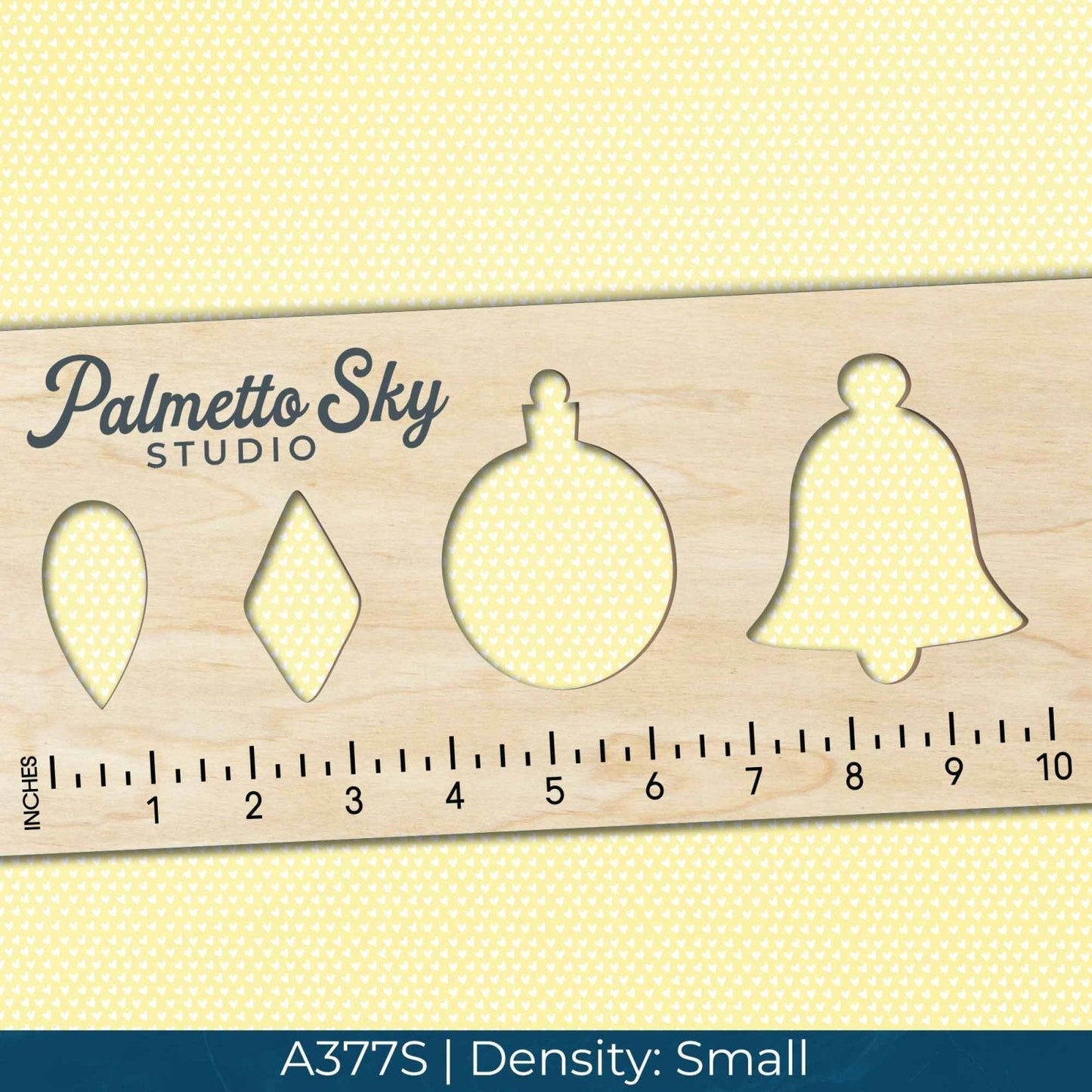 A377 Pastel Yellow Hearts - Palmetto Sky Studio