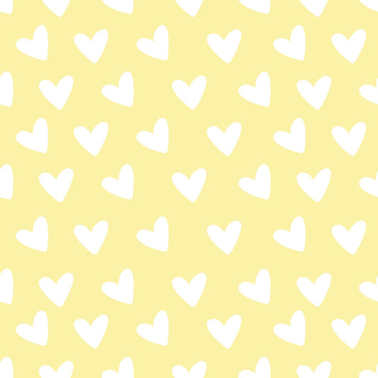 A377 Pastel Yellow Hearts - Palmetto Sky Studio