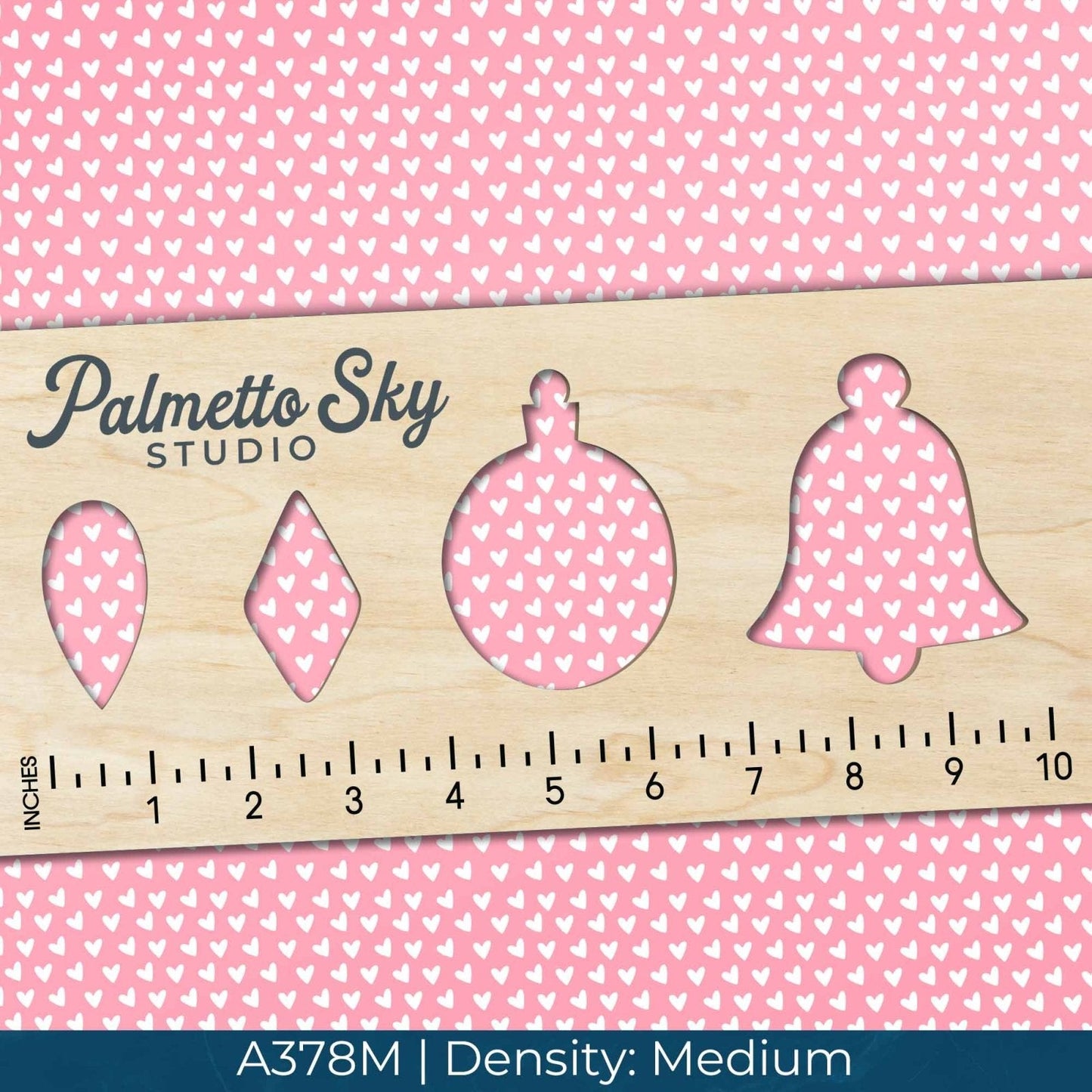 A378 Pastel Pink Hearts - Palmetto Sky Studio