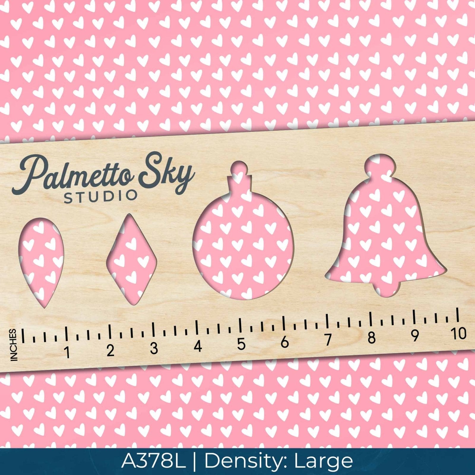 A378 Pastel Pink Hearts - Palmetto Sky Studio