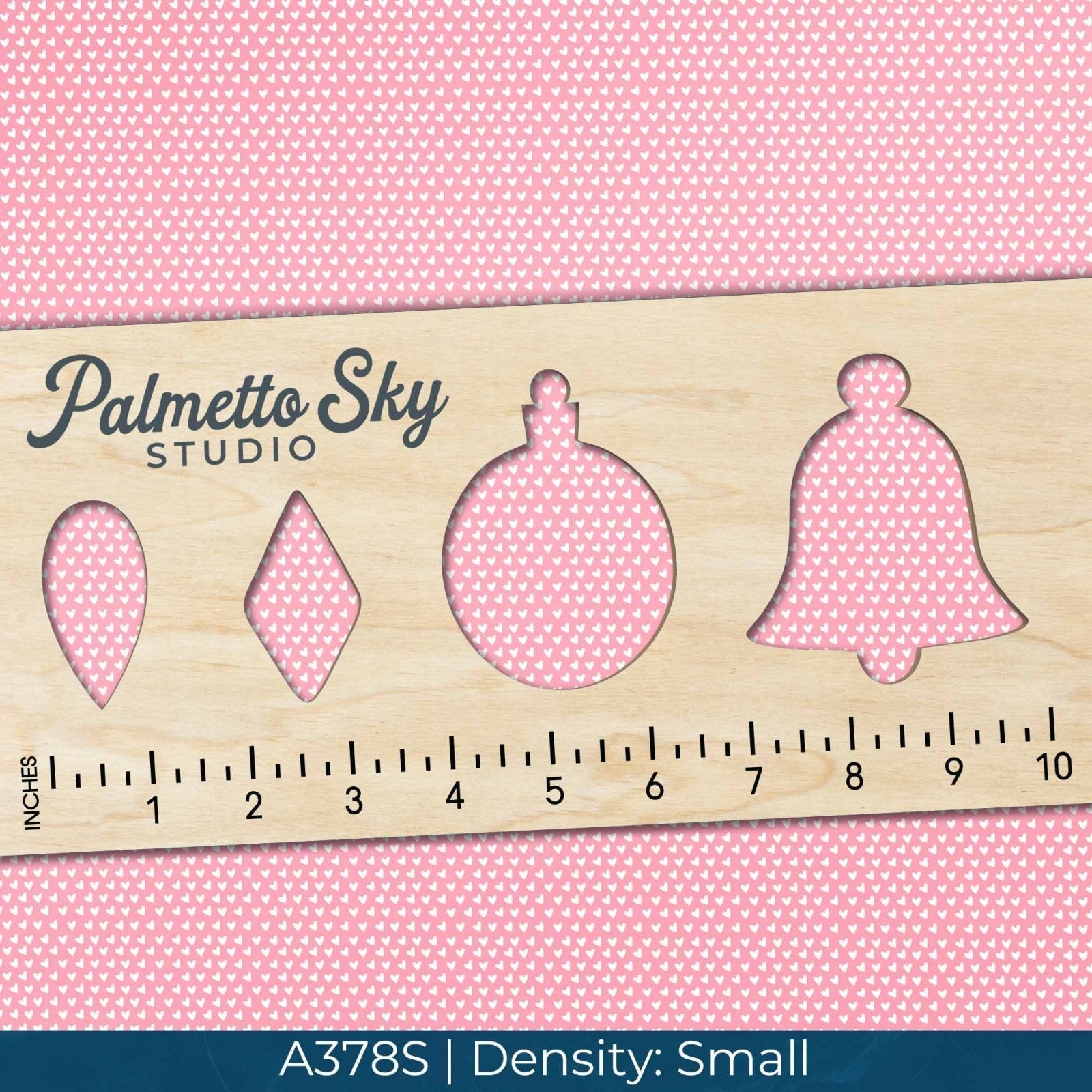 A378 Pastel Pink Hearts - Palmetto Sky Studio