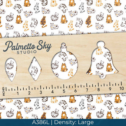 A386 Light Calico Cats Pattern - Palmetto Sky Studio