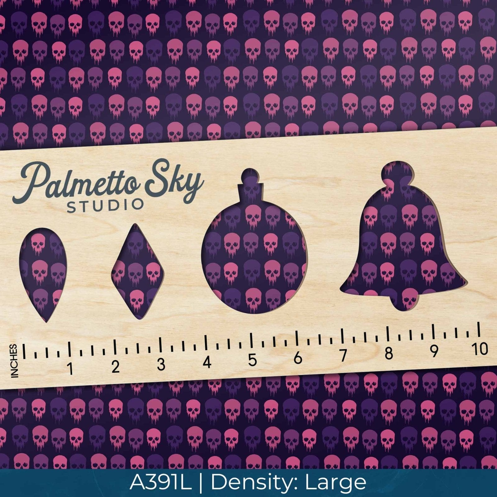 A391 Toxic Skulls Pattern - Palmetto Sky Studio