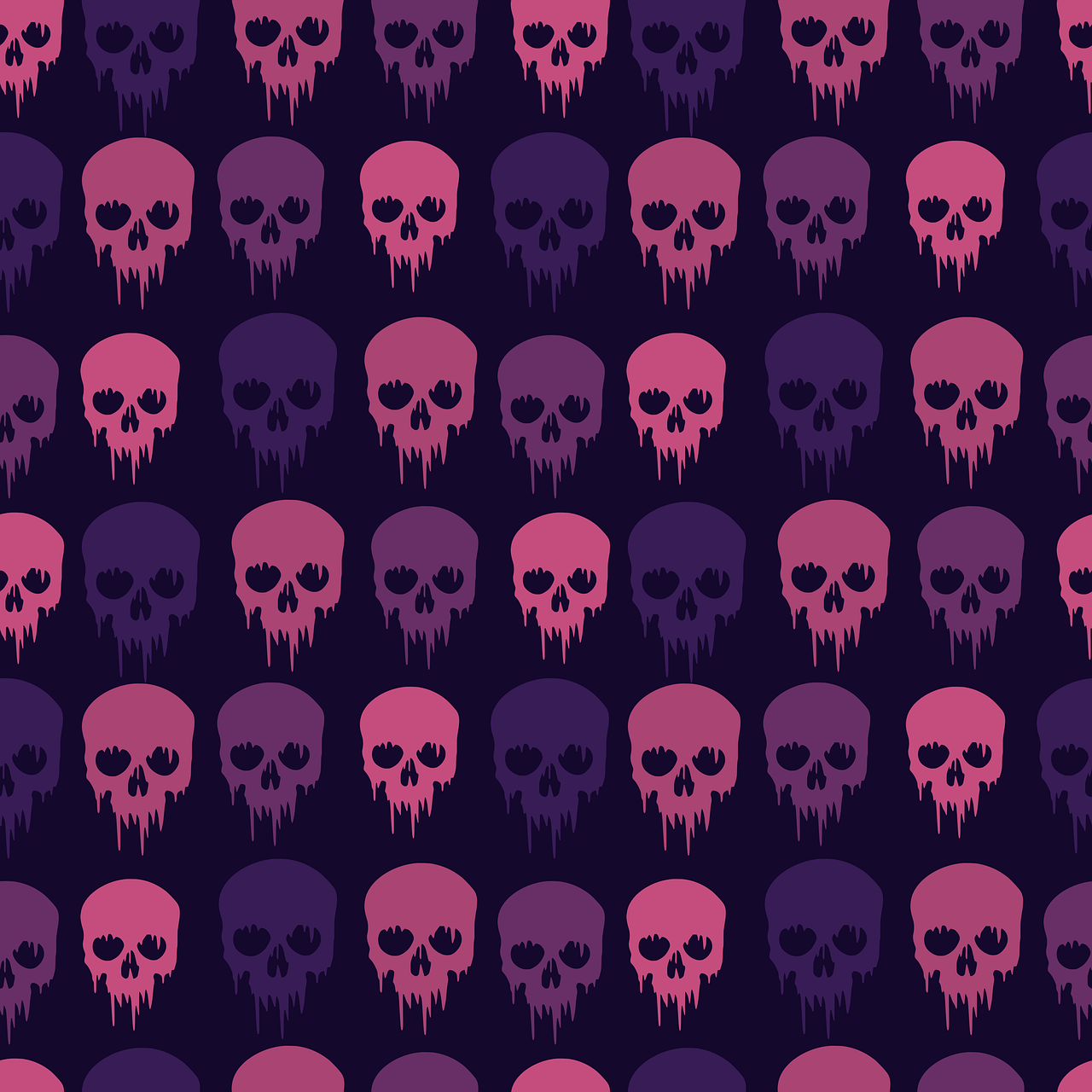 A391 Toxic Skulls Pattern - Palmetto Sky Studio