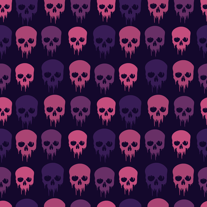 A391 Toxic Skulls Pattern - Palmetto Sky Studio