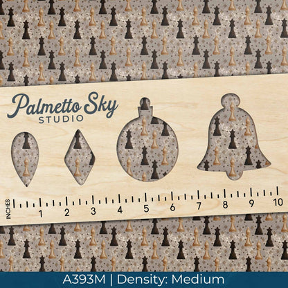 A393 King and Queen Chess Pattern - Palmetto Sky Studio