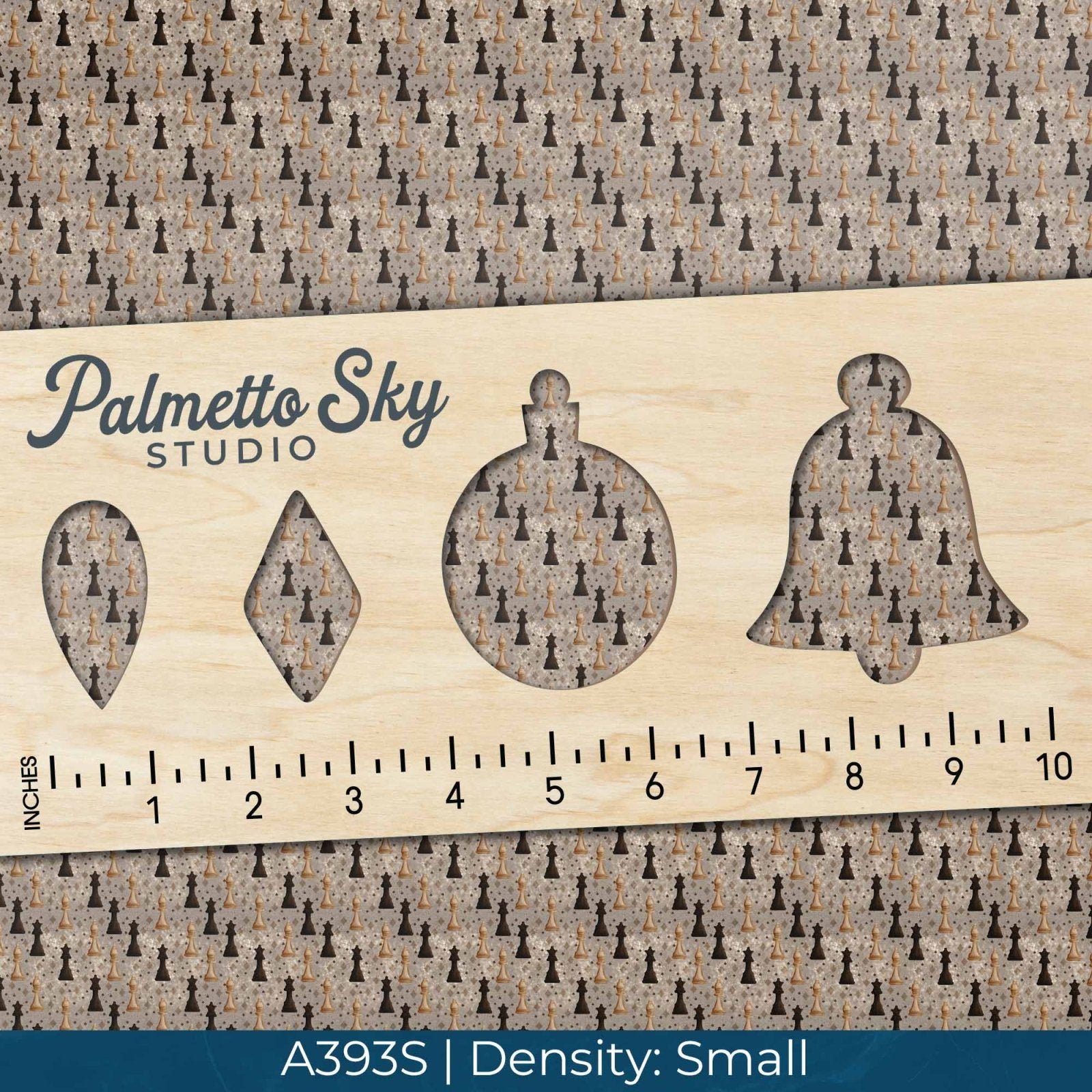 A393 King and Queen Chess Pattern - Palmetto Sky Studio