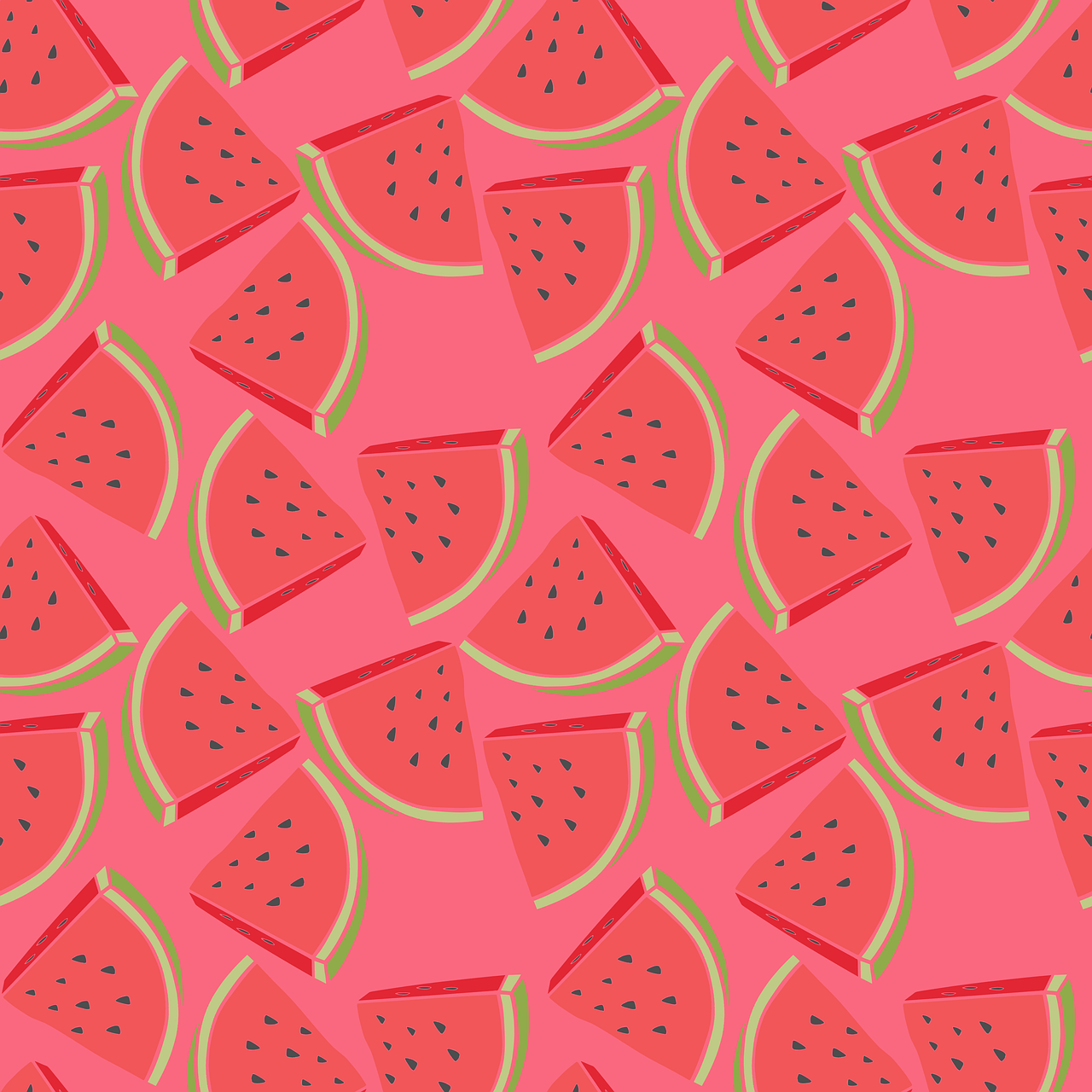 A394 Pink Watermelon Pattern - Palmetto Sky Studio