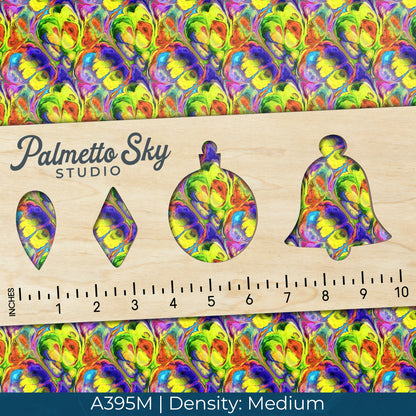 A395 Blue Yellow Marble Paint - Palmetto Sky Studio