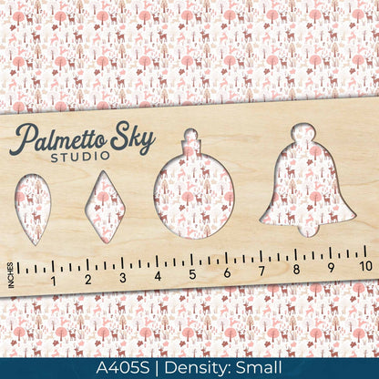 A405 Pink Woodland Pattern - Palmetto Sky Studio