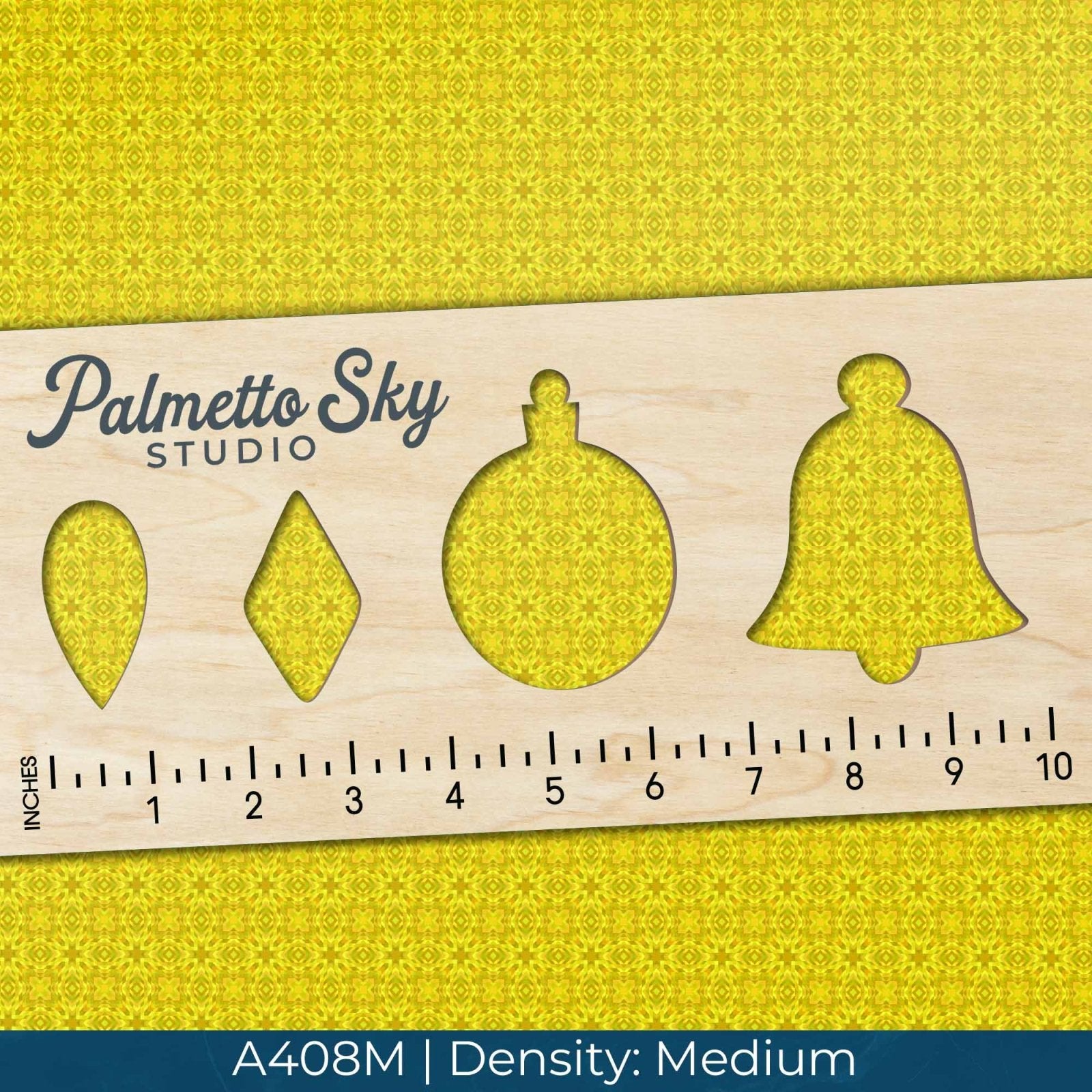 A408 Yellow Kaleidoscope Pattern - Palmetto Sky Studio