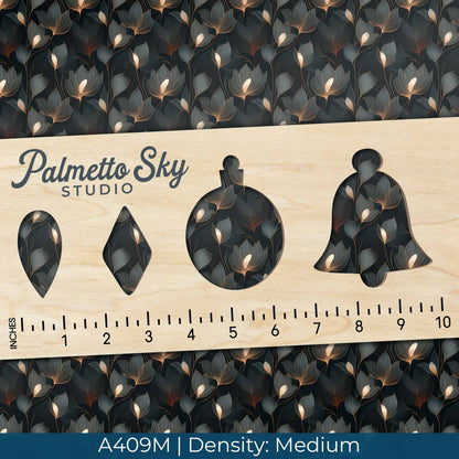 A409 Dark Floral Pattern - Palmetto Sky Studio