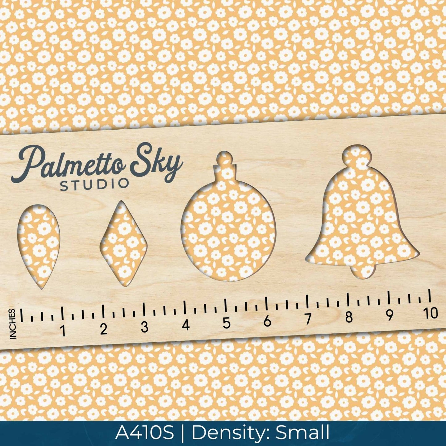 A410 Golden Bold Floral - Palmetto Sky Studio