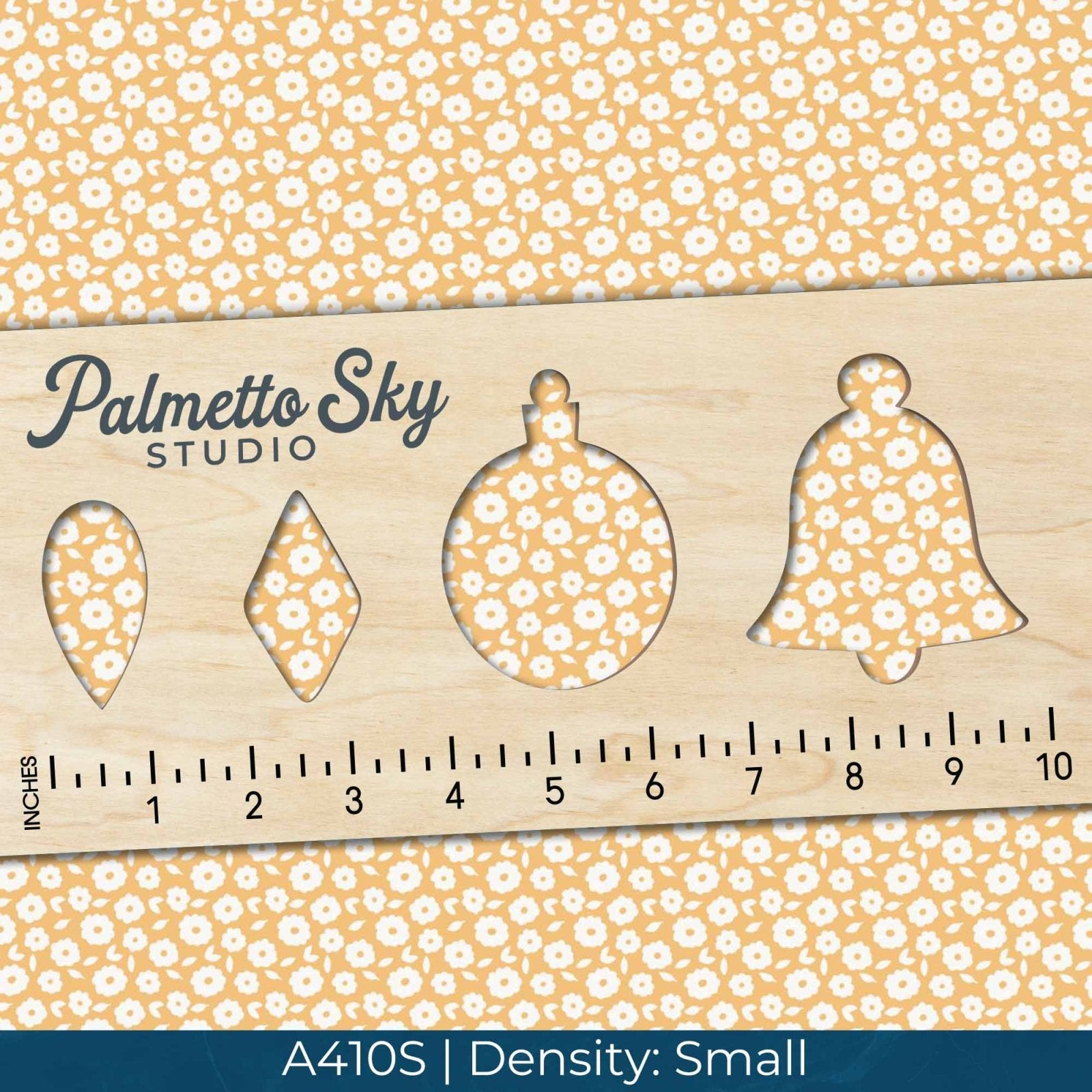 A410 Golden Bold Floral - Palmetto Sky Studio